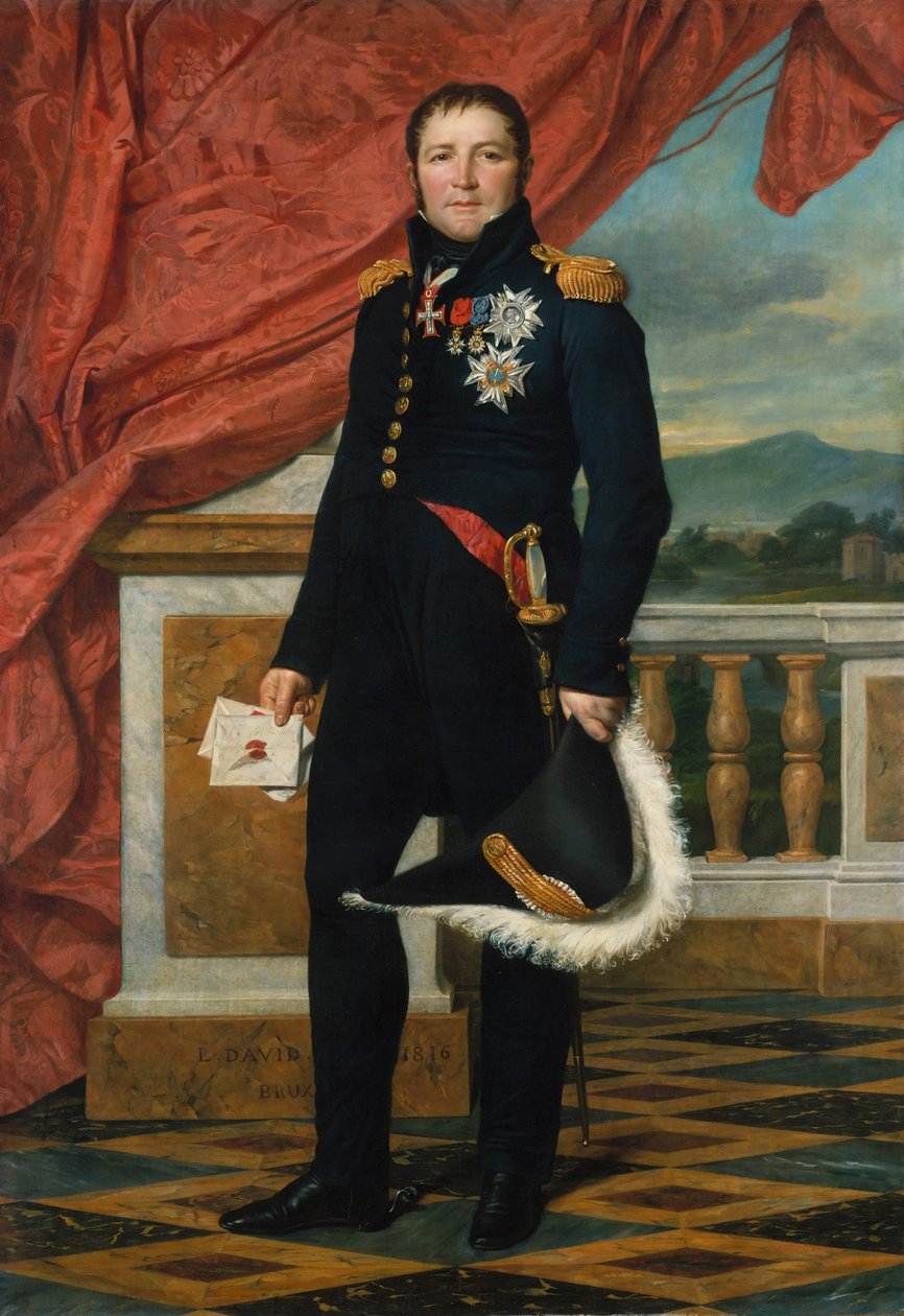 Portrait du politicien et soldat français Étienne Maurice Gérard - Jacques Louis David