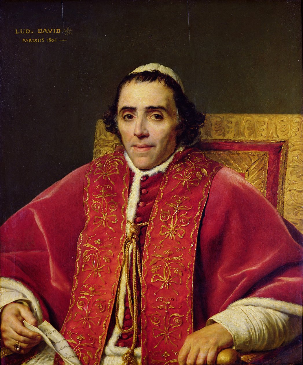 Portrait du pape Pie VII (1742-1823), 1805 - Jacques Louis David