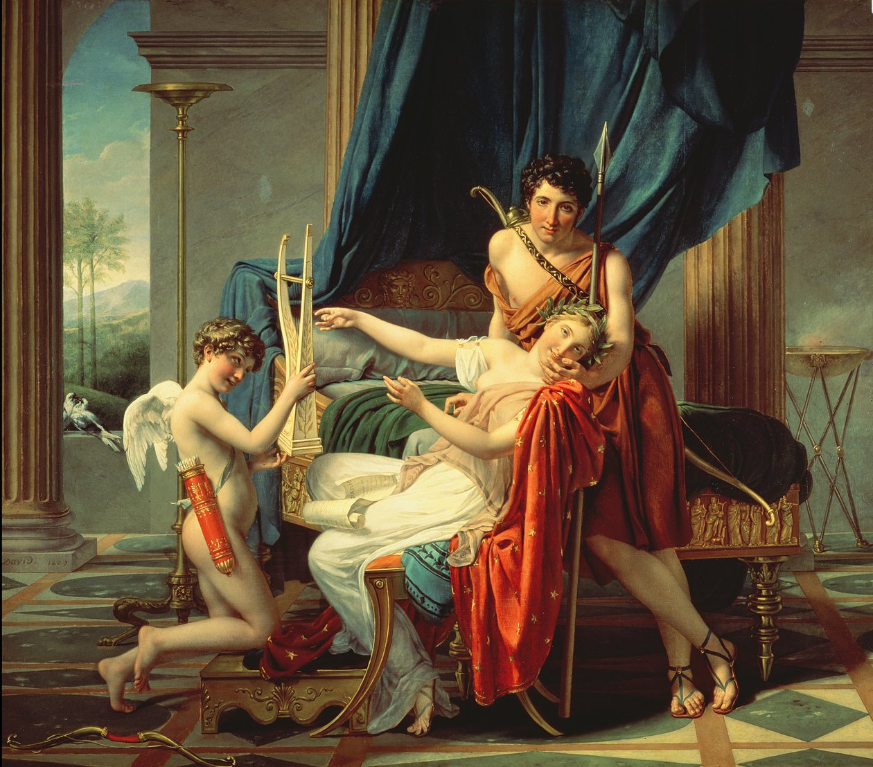 Sappho et Phaon, 1809 - Jacques Louis David
