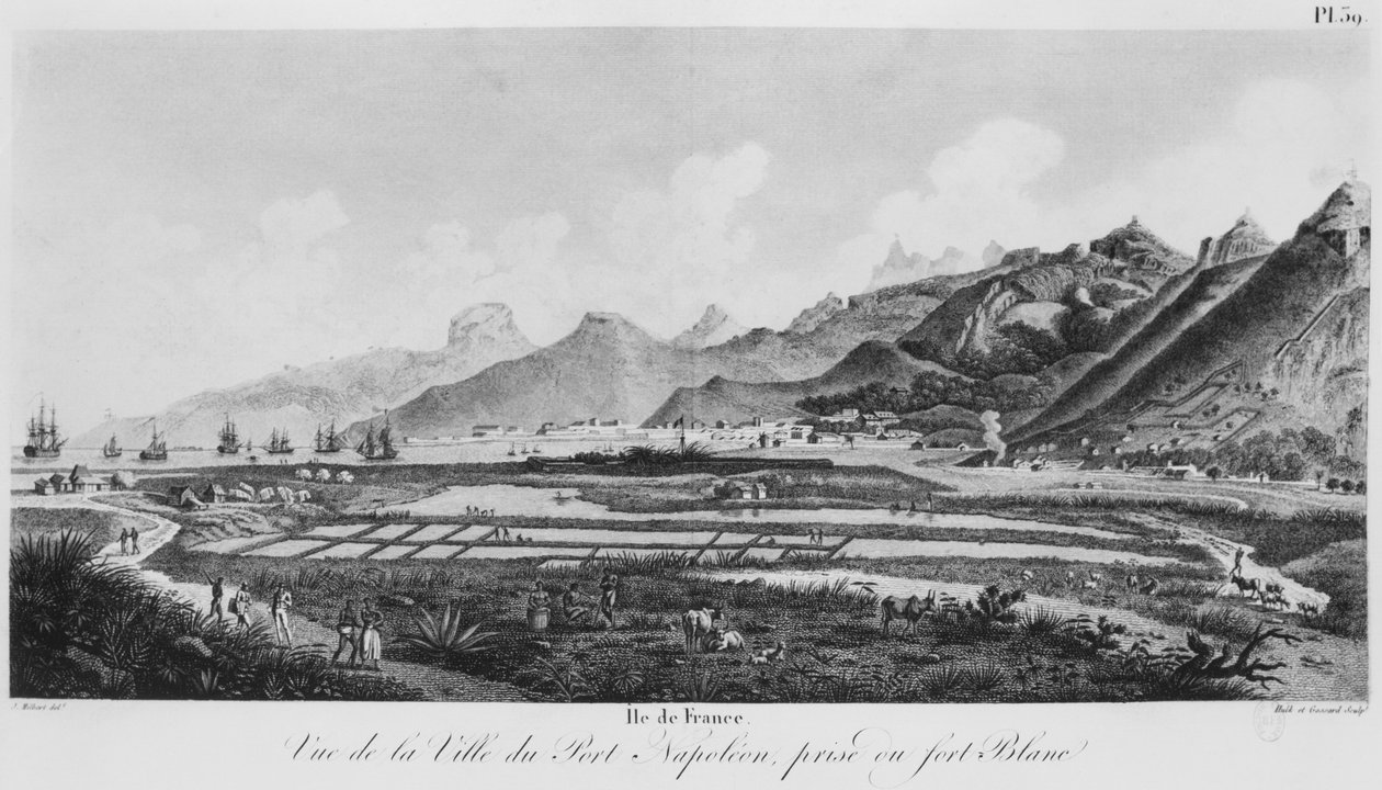 Île de France (Maurice), vue de Port-Napoléon - Jacques Milbert