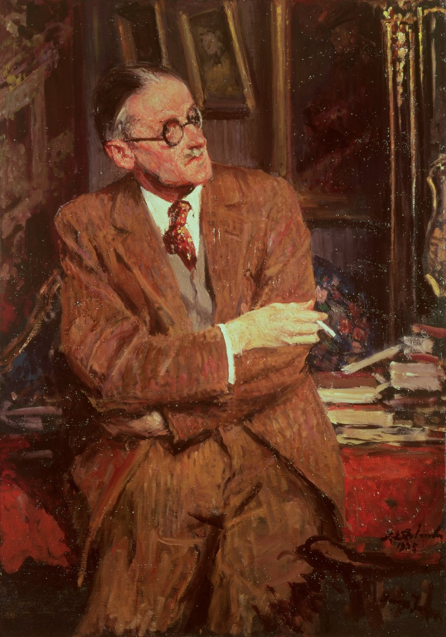 Portrait de James Joyce (1882-1941), 1935 - Jacques Emile Blanche