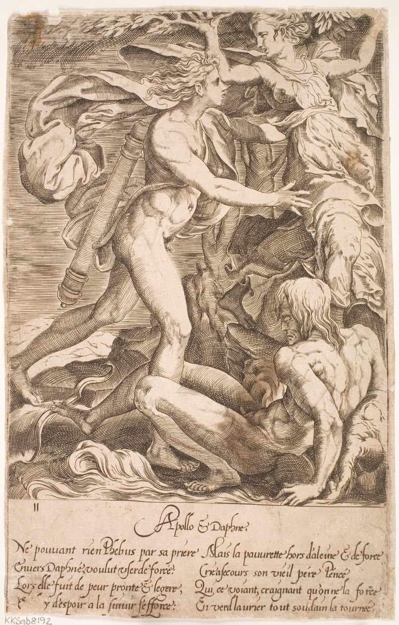 Apollon et Daphné - Jacques Androuet Ducerceau d.Æ.