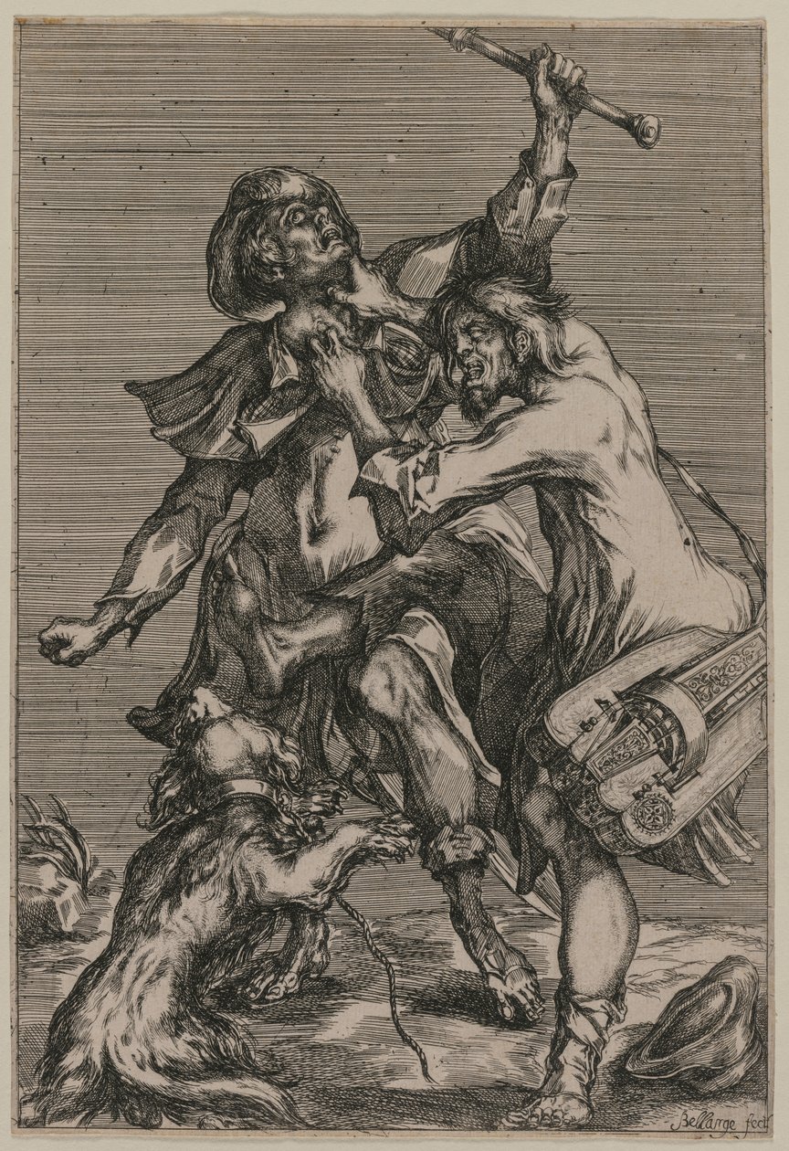 Deux mendiants se battant - Jacques Bellange