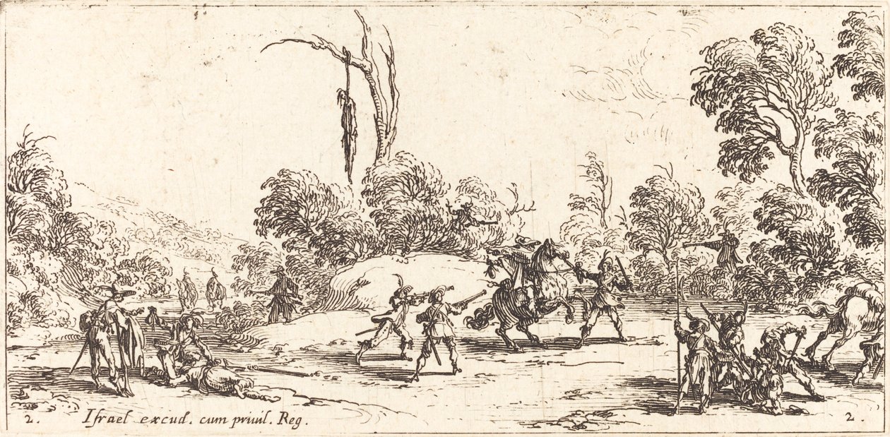 Attaque de Voyageurs sur la Route - Jacques Callot