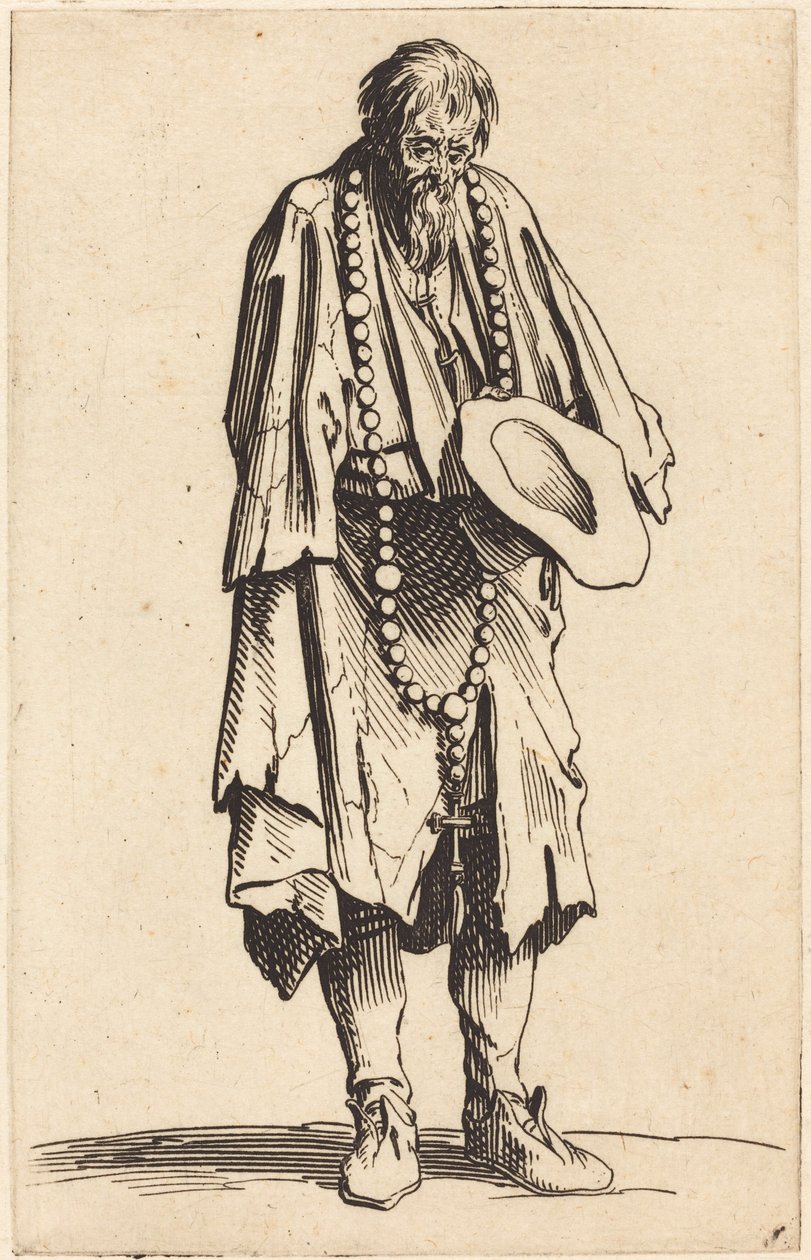 Mendiant avec un chapelet - Jacques Callot
