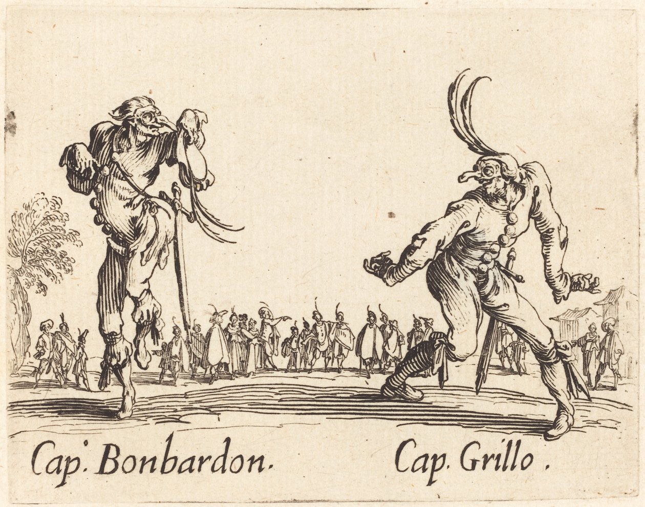 Capitaine Bonbardon et Capitaine Grillo - Jacques Callot