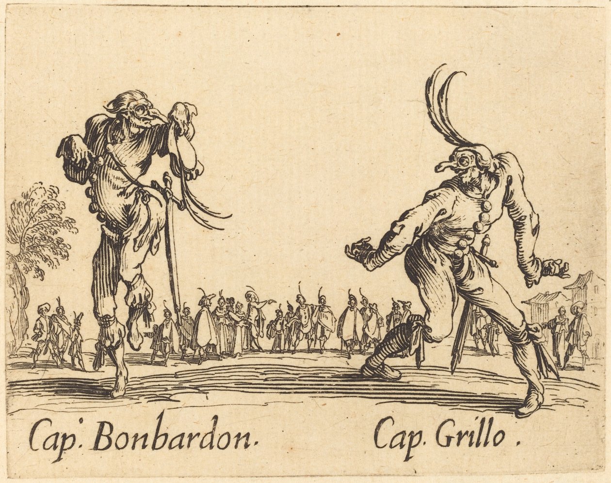 Cap. Bonbardon et Cap. Grillo - Jacques Callot