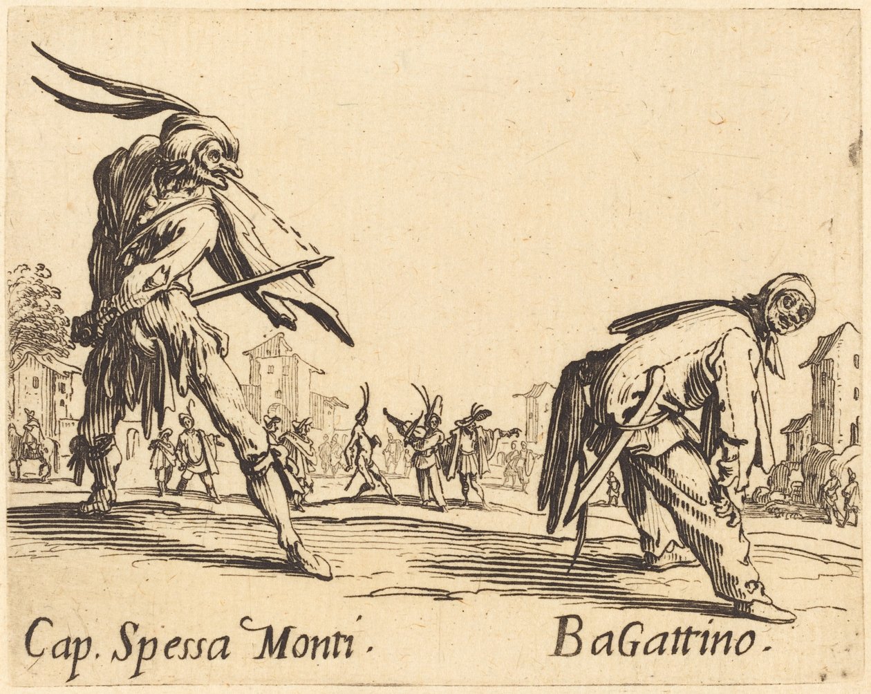 Cap. Spessa Monti et Bagattino, vers 1622 - Jacques Callot