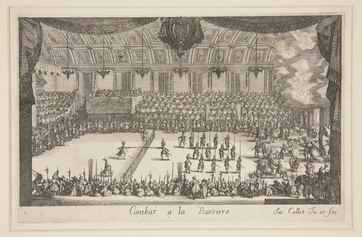 Combat à la Barrière, le Combat - Jacques Callot