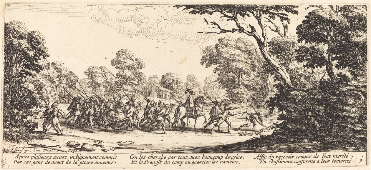 Découverte des soldats criminels - Jacques Callot