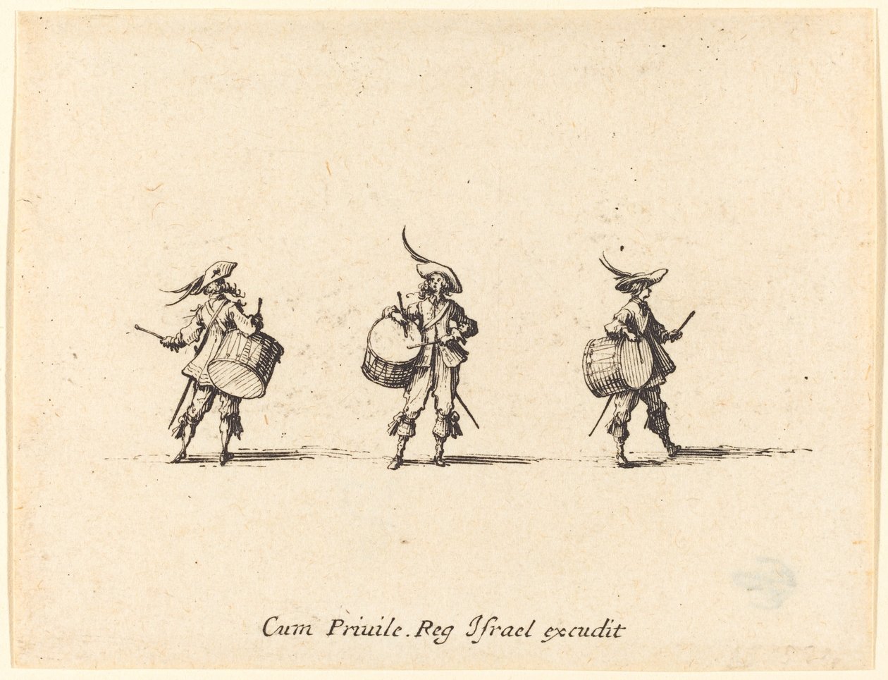 Exercice avec tambours - Jacques Callot