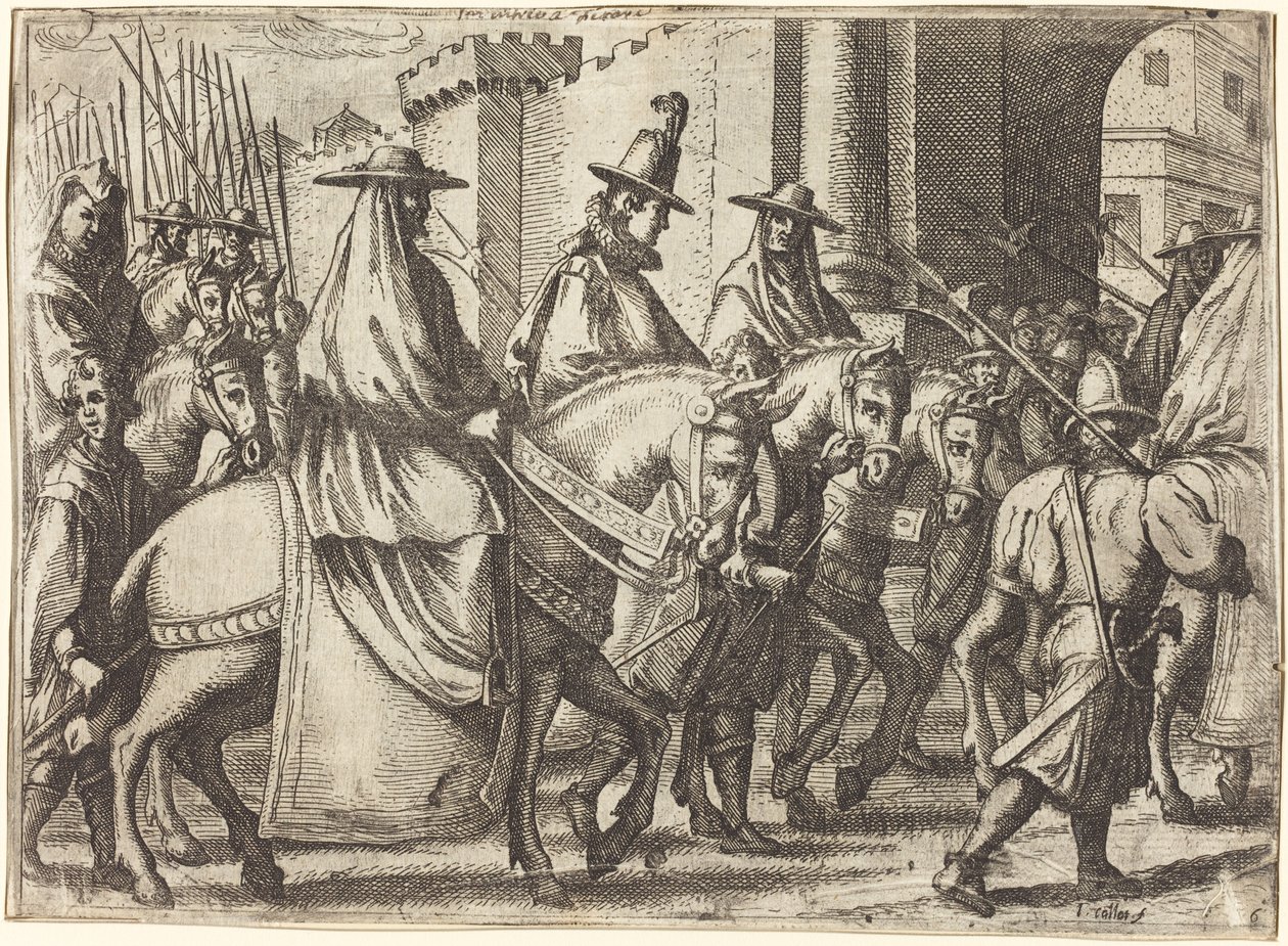 Entrée à Ferrare [recto] - Jacques Callot