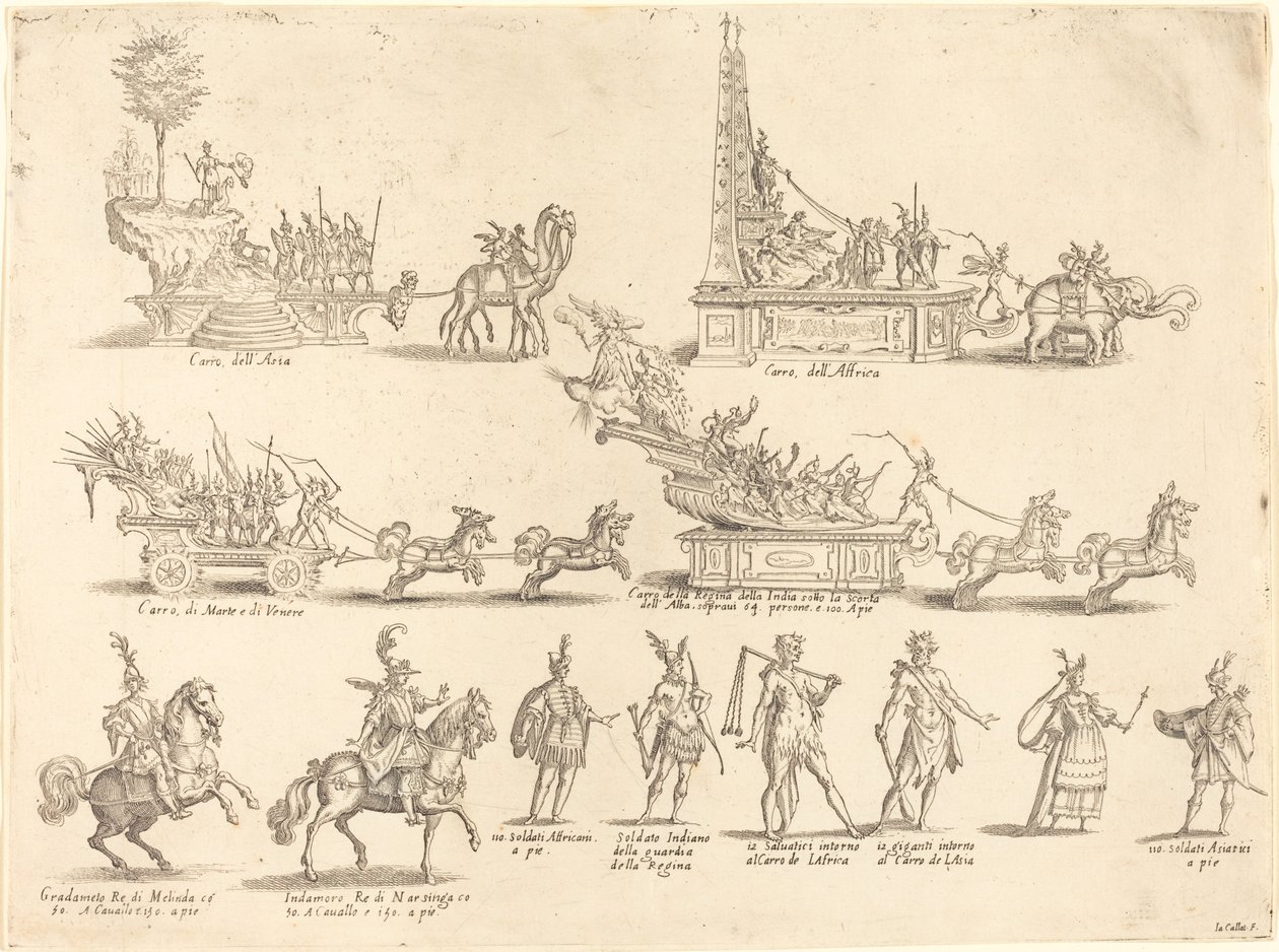 Flotteurs et participants - Jacques Callot
