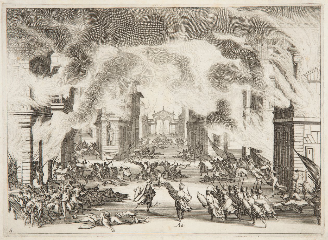 Quatrième acte de Soliman - Jacques Callot
