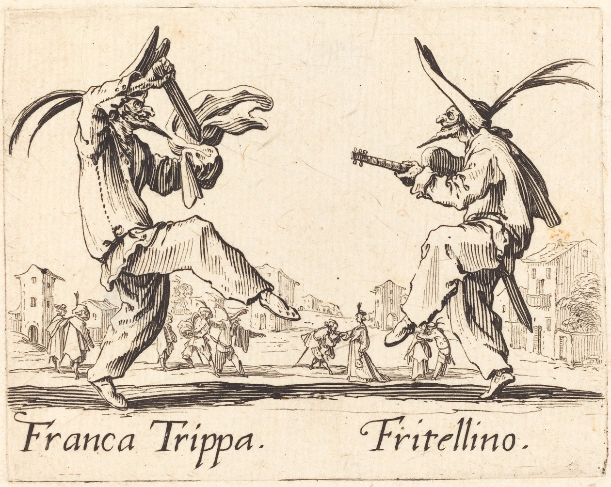 Franca Trippa et Fritellino - Jacques Callot