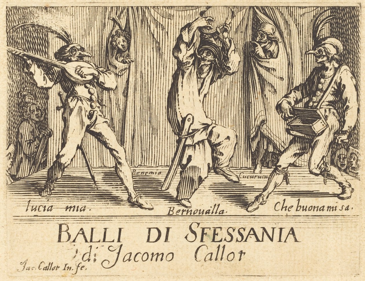 Frontispice pour "Balli di Sfessania" - Jacques Callot