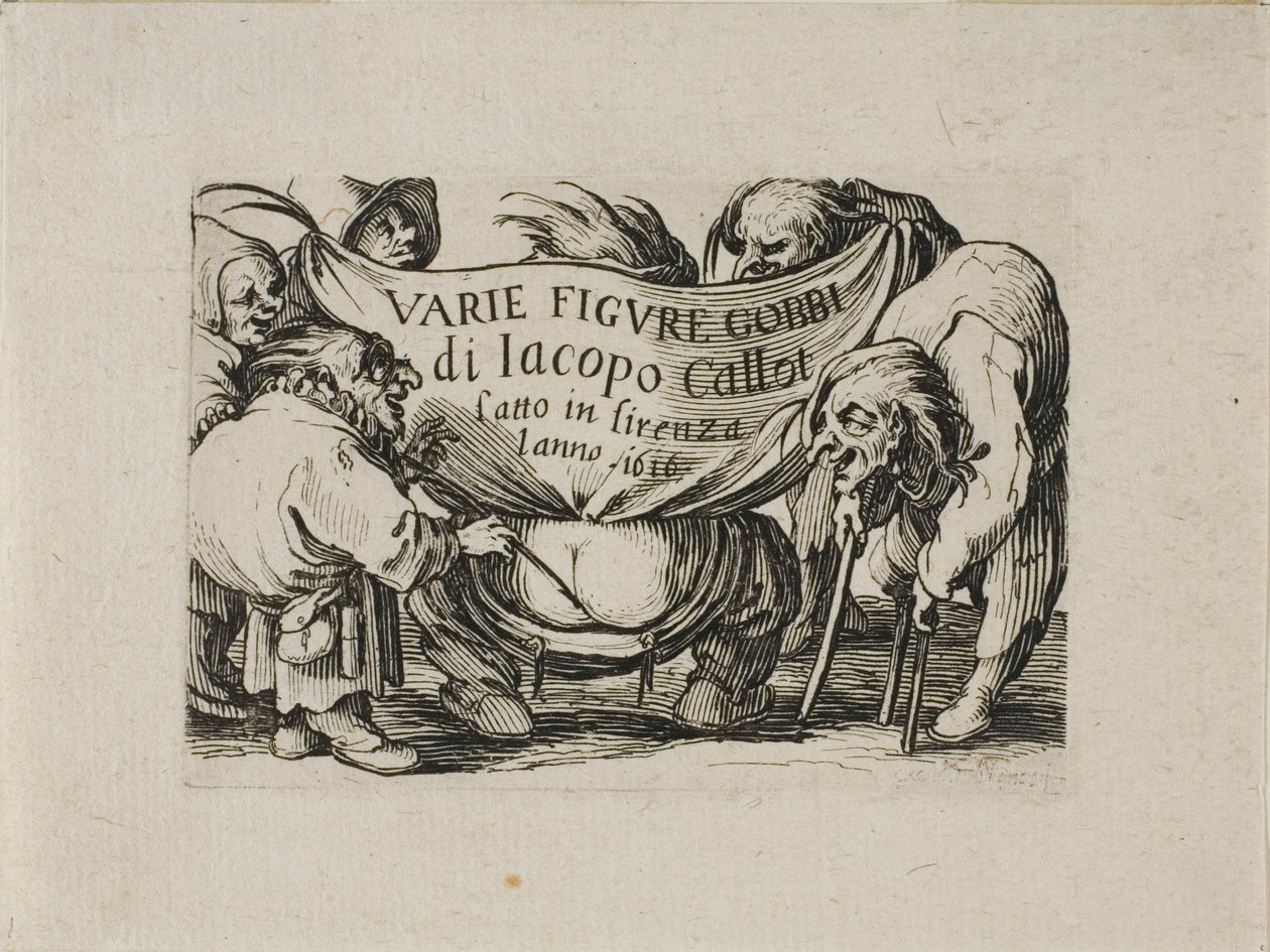 Frontispice, de Varie Figure Gobbi - Jacques Callot