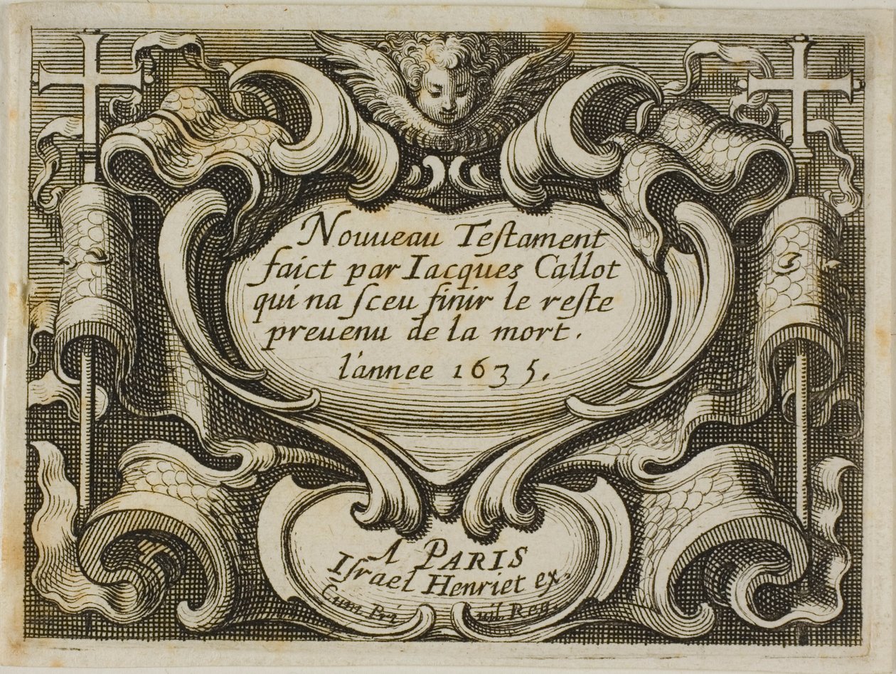 Frontispice, du Nouveau Testament - Jacques Callot