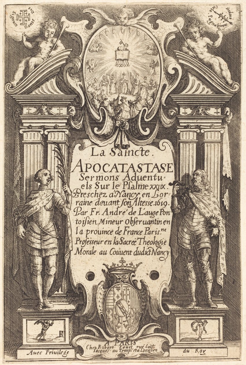 Frontispice de la Sainte Apocatastase - Jacques Callot