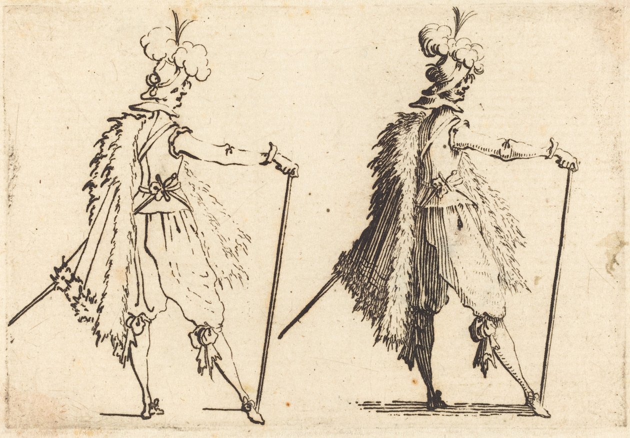 Gentleman avec canne - Jacques Callot