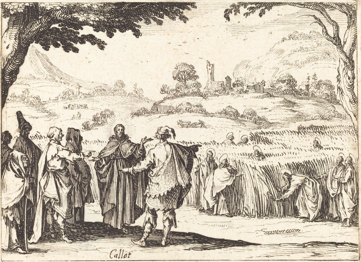 Jésus avec les Pharisiens - Jacques Callot