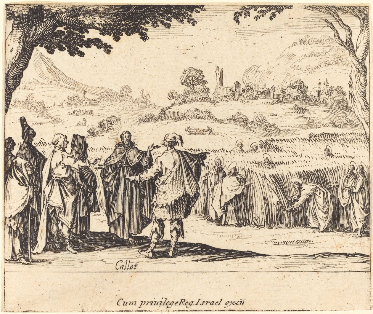 Jésus avec les Pharisiens - Jacques Callot