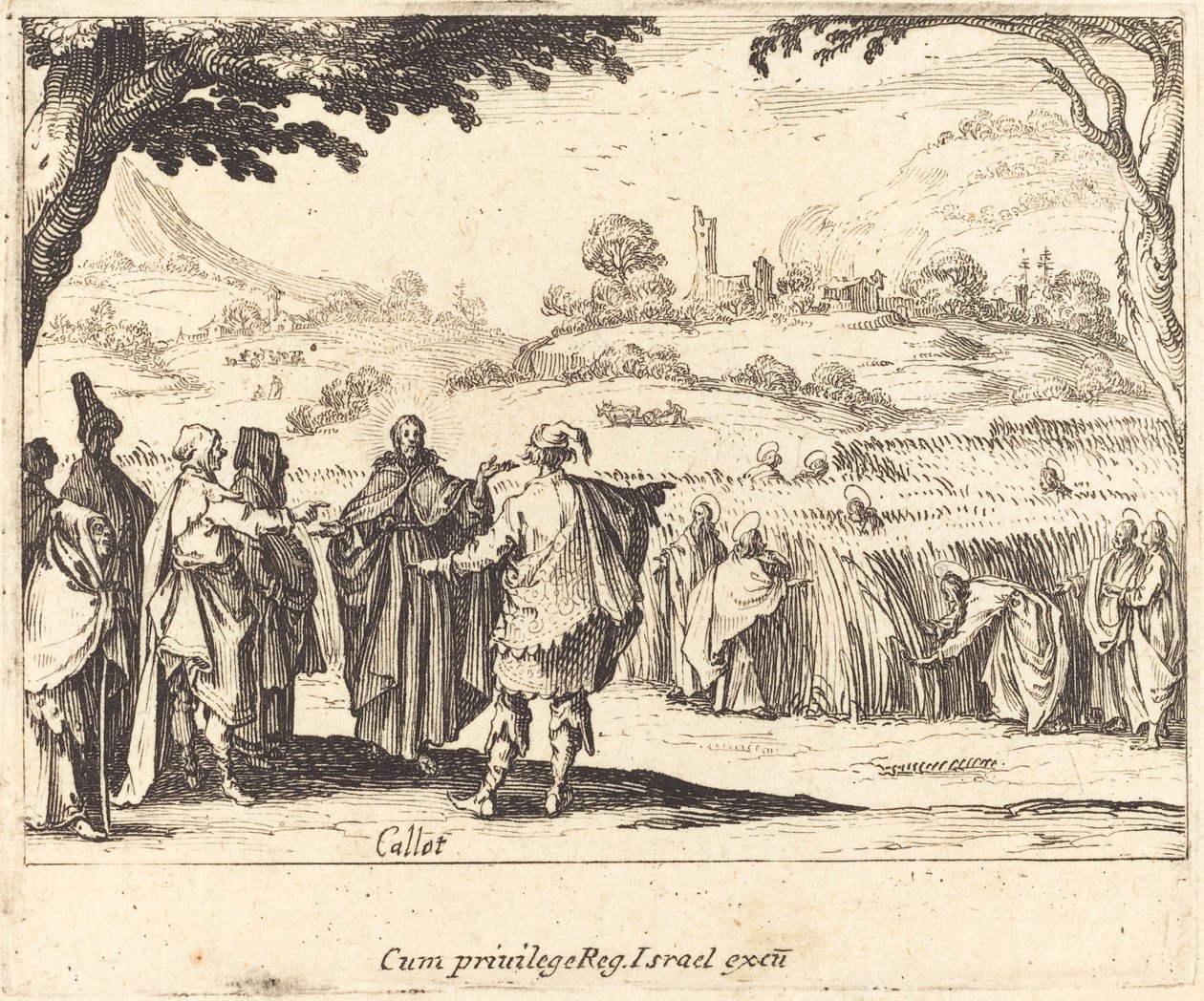 Jésus avec les pharisiens - Jacques Callot