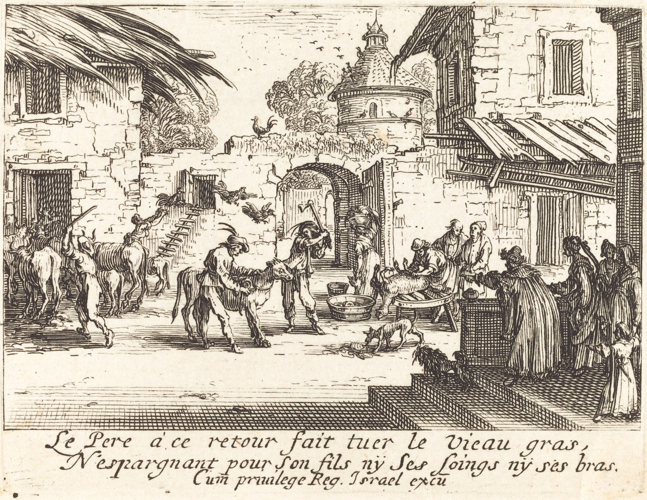 Le Veau Gras Tué - Jacques Callot