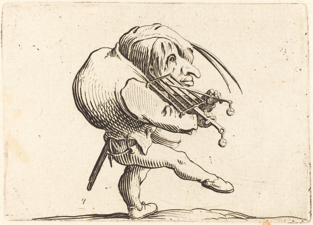 Homme Grattant une Grille - Jacques Callot