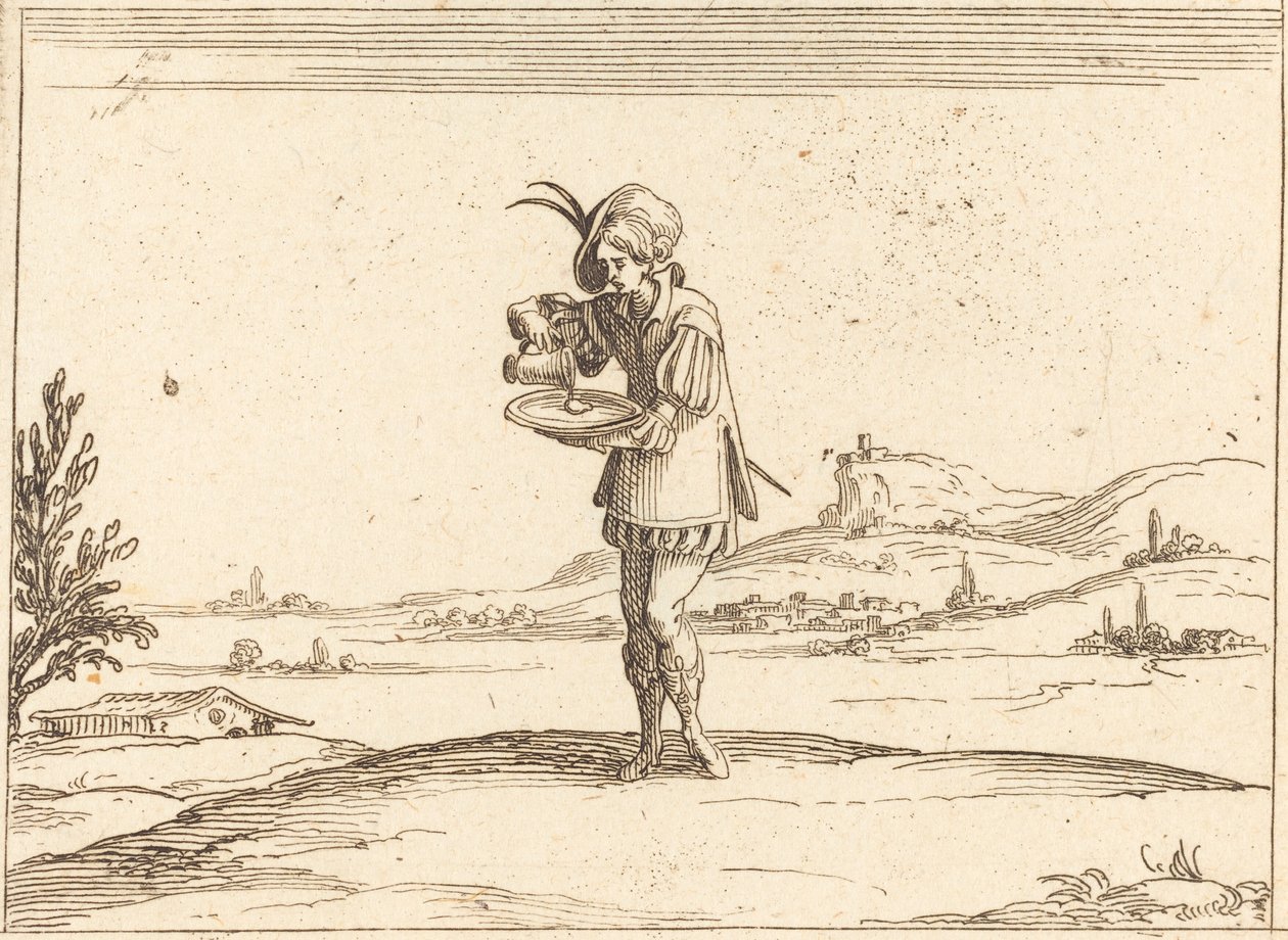 Homme lavant une perle - Jacques Callot