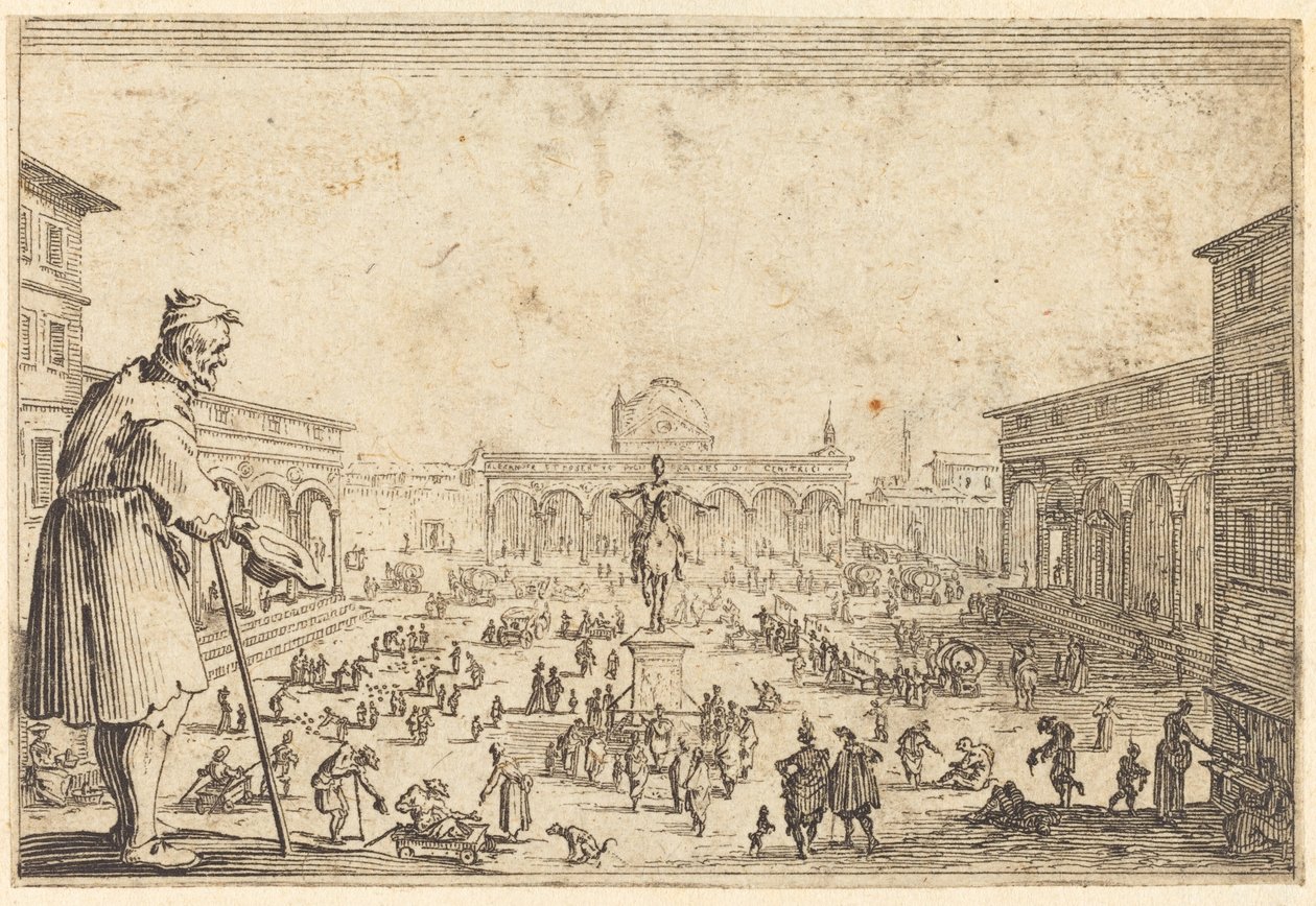 Piazza SS. Annunziata, Florence - Jacques Callot