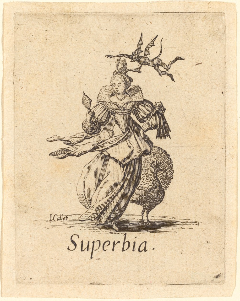 Orgueil et Vanité, probablement après 1621 - Jacques Callot