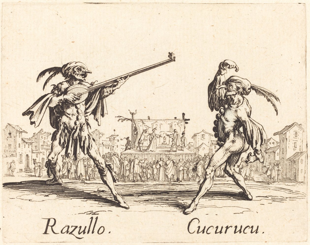 Razullo et Cucurucu - Jacques Callot