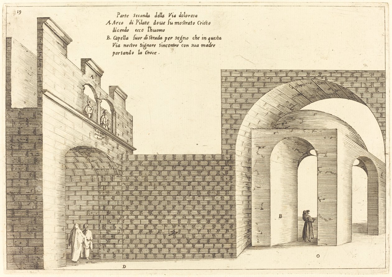 Deuxième partie de la Via Dolorosa - Jacques Callot