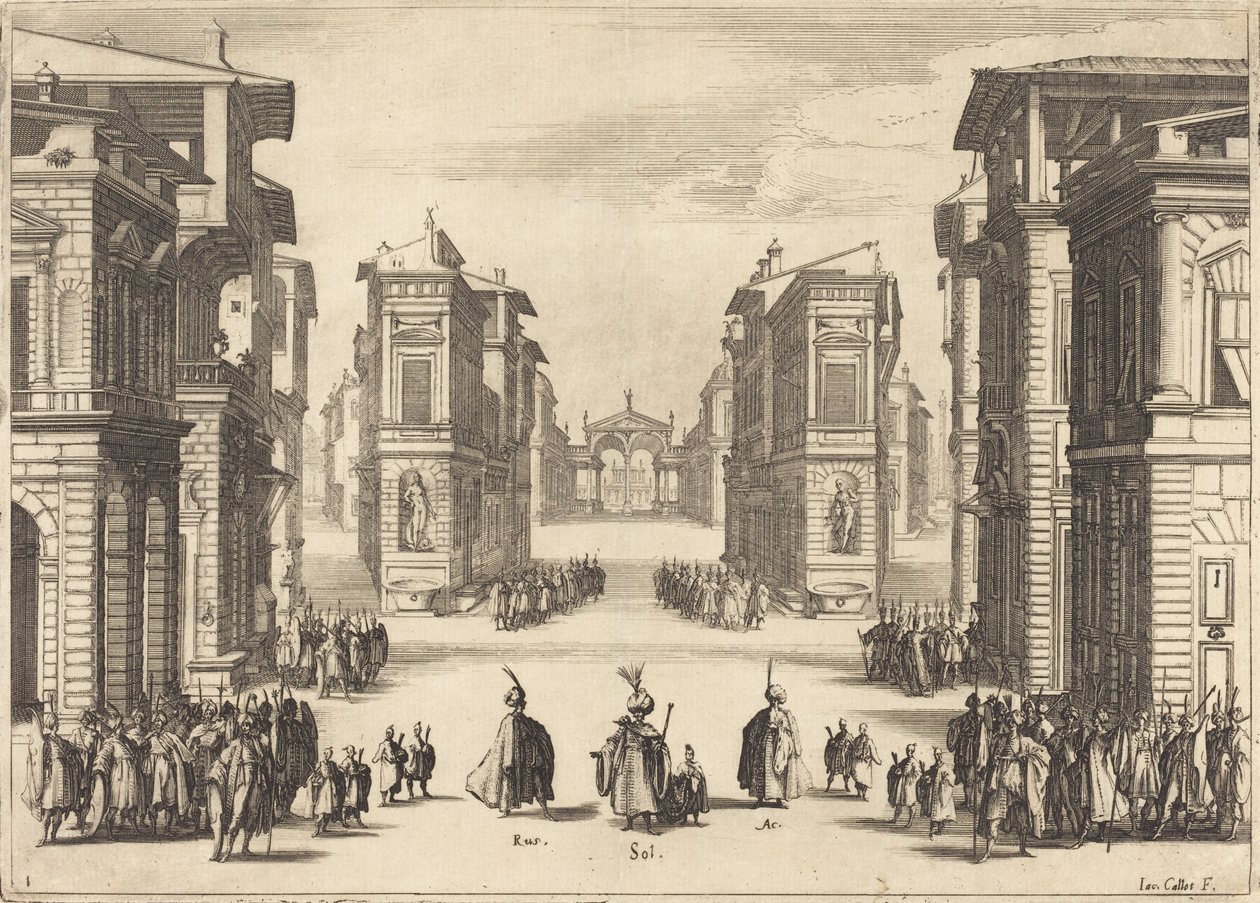 Solimano, Acte I, 1620 - Jacques Callot