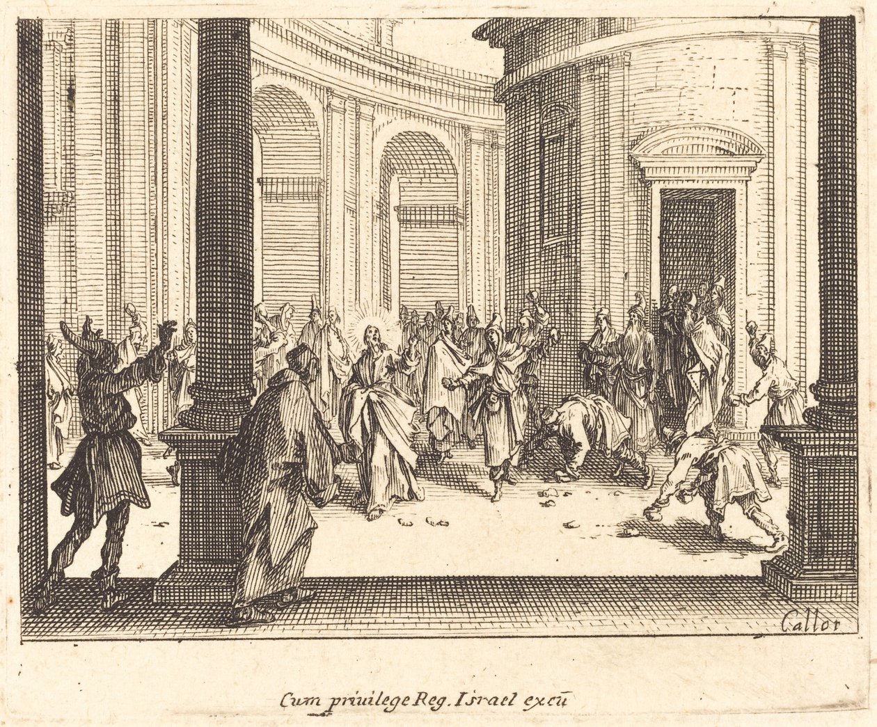 Lapidation de Jésus - Jacques Callot