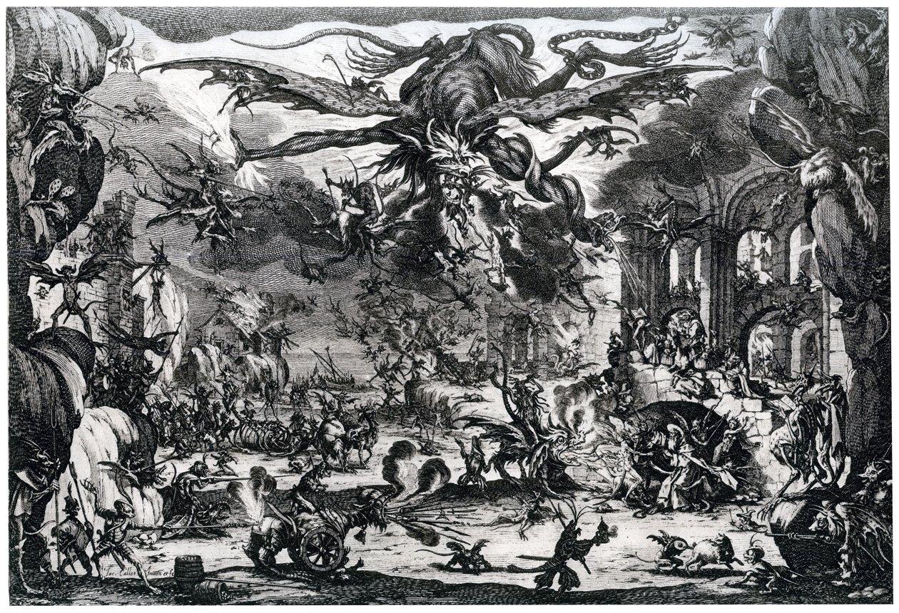 Tentation de Saint Antoine, c1615-1635, 1924 - Jacques Callot