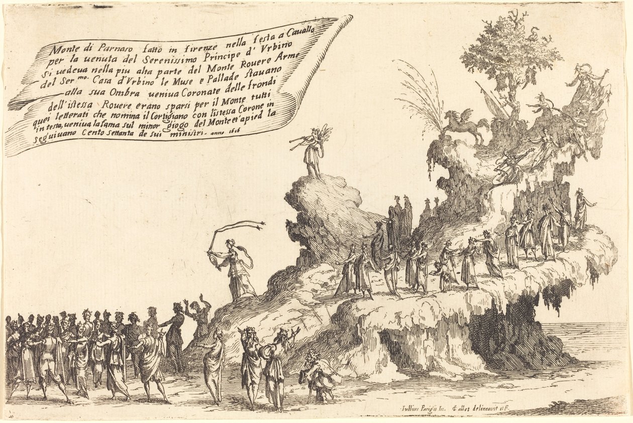 Le char du mont Parnasse - Jacques Callot