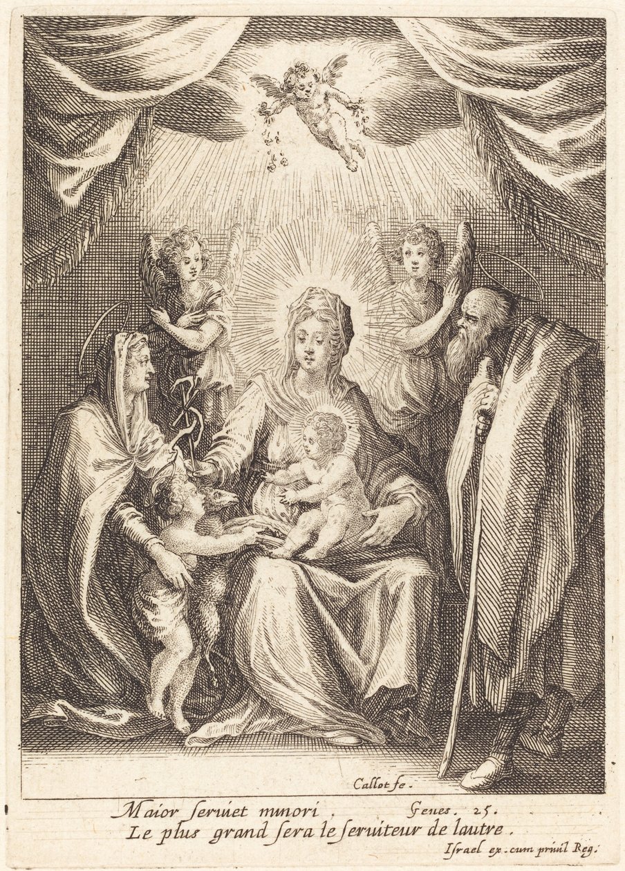 Les hommages du petit Saint Jean - Jacques Callot