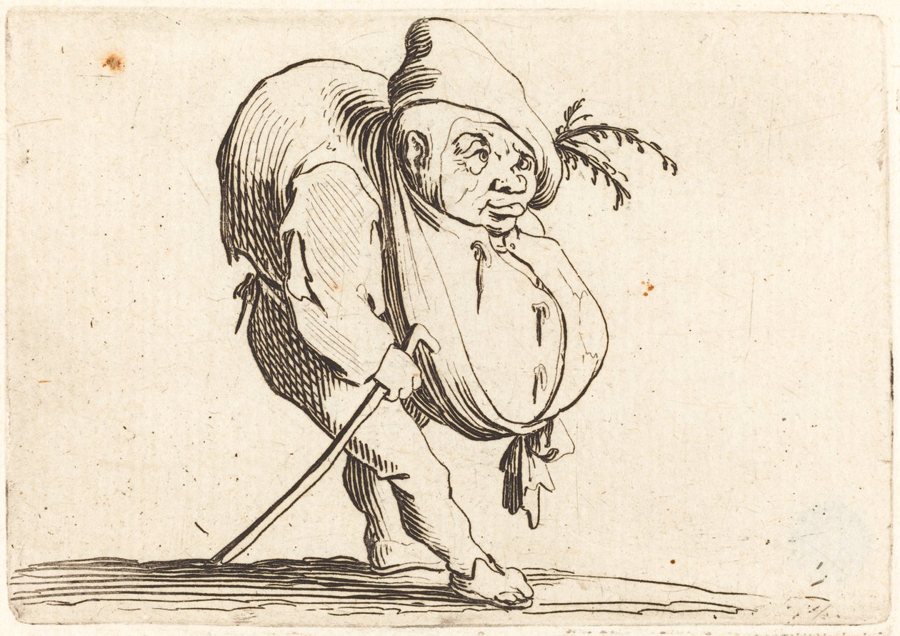 Le Bossu avec une Canne - Jacques Callot