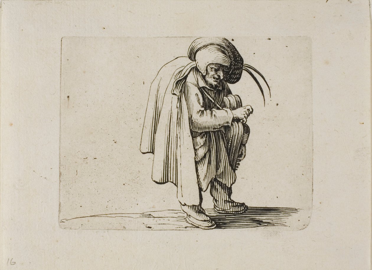 Le joueur de vielle, de Varie Figure Gobbi - Jacques Callot