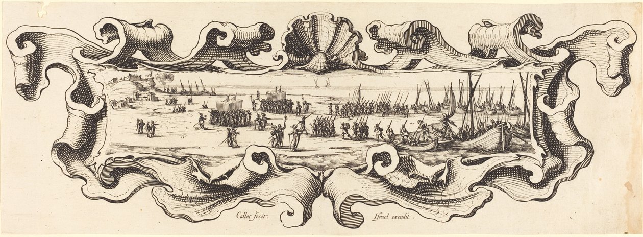 Le débarquement des troupes - Jacques Callot