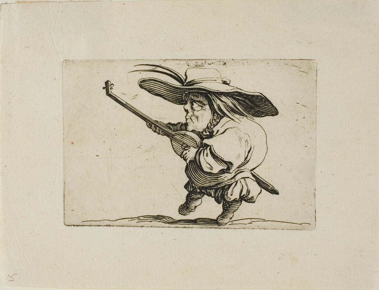 Le joueur de luth, de Varie Figure Gobbi - Jacques Callot