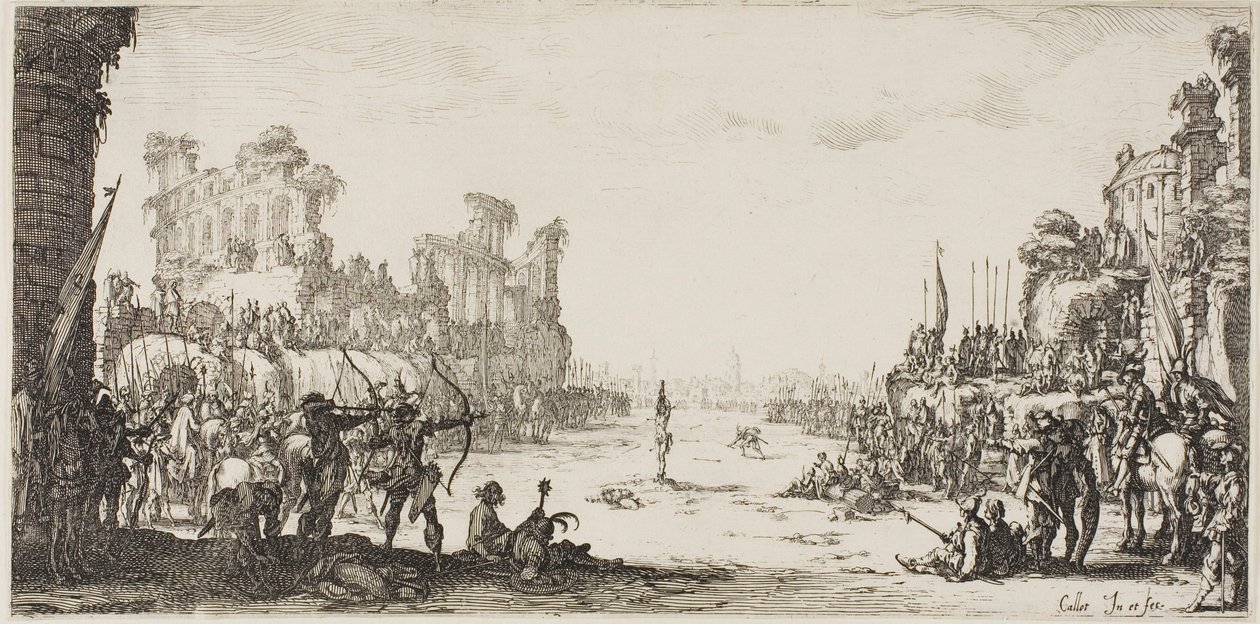 Le martyre de saint Sébastien - Jacques Callot