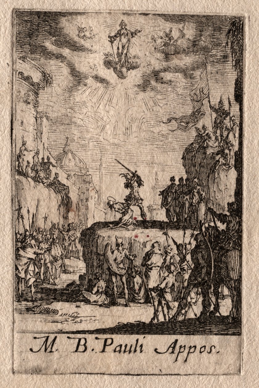 Le Martyre des Apôtres : Saint Paul - Jacques Callot