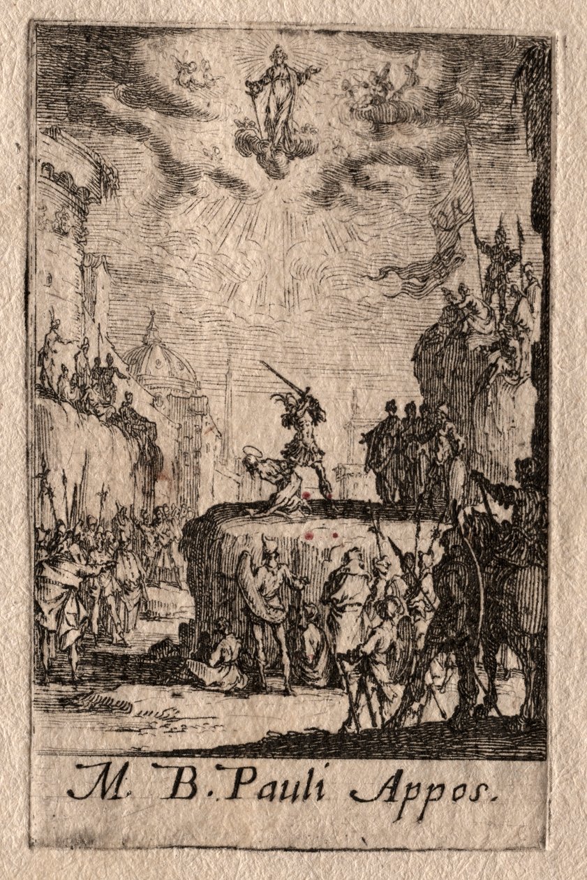 Le Martyre des Apôtres : Saint Paul - Jacques Callot