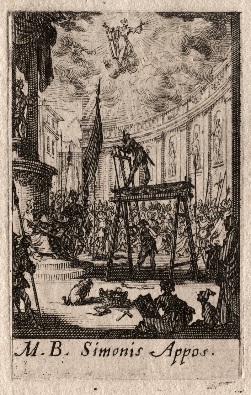 Le Martyre des Apôtres : Saint Simon - Jacques Callot