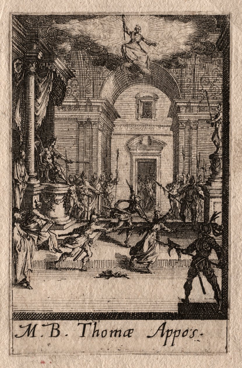 Le Martyre des Apôtres : Saint Thomas - Jacques Callot