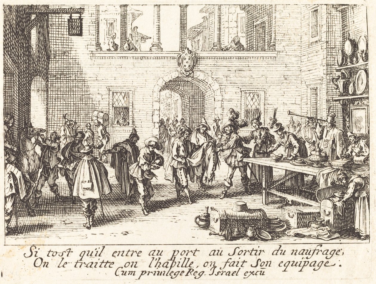 Les parents offrent des cadeaux, 1635 - Jacques Callot