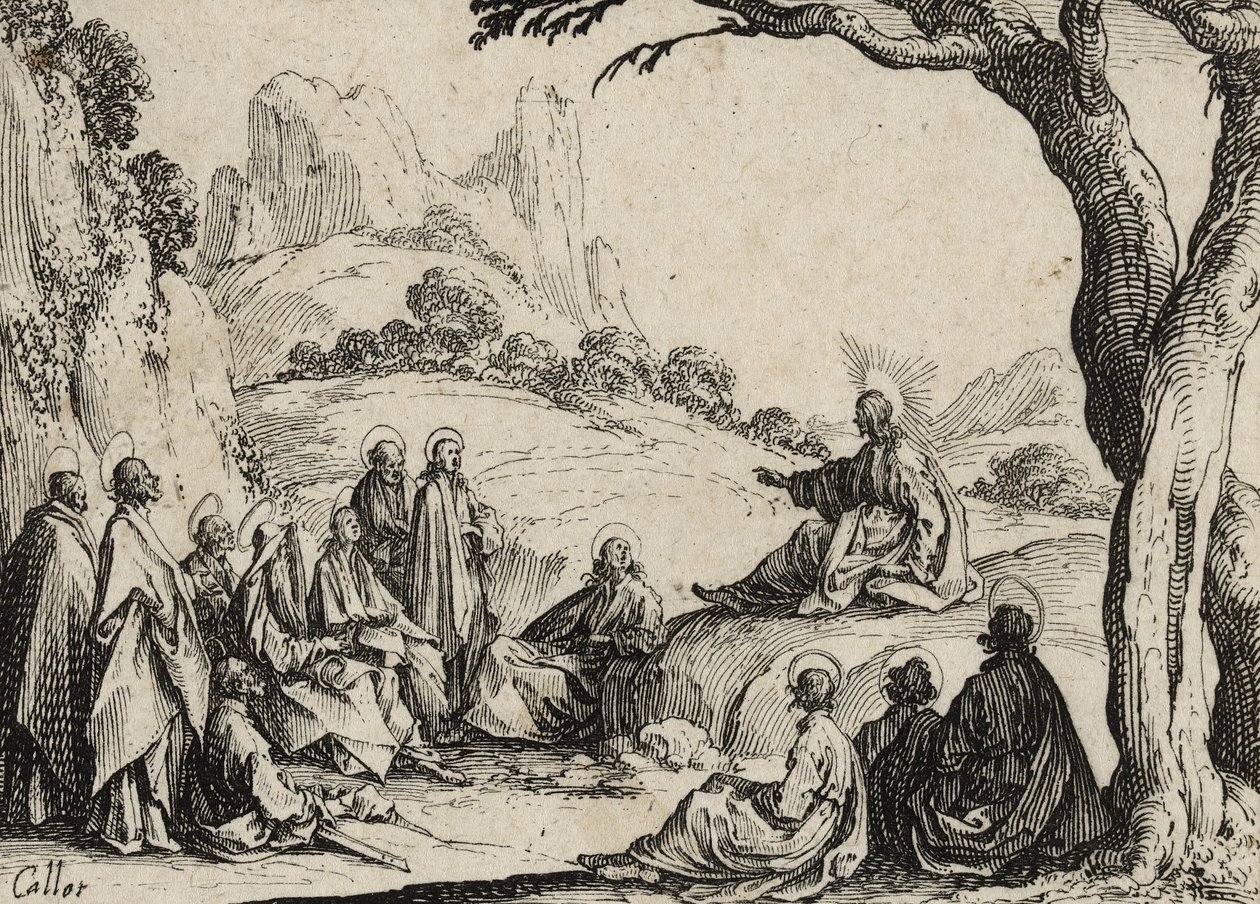 Le Sermon sur la Montagne, 1635 - Jacques Callot